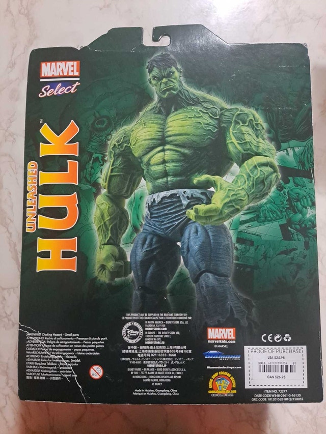 Marvel Select Unleashed Hulk Figure - photo 4