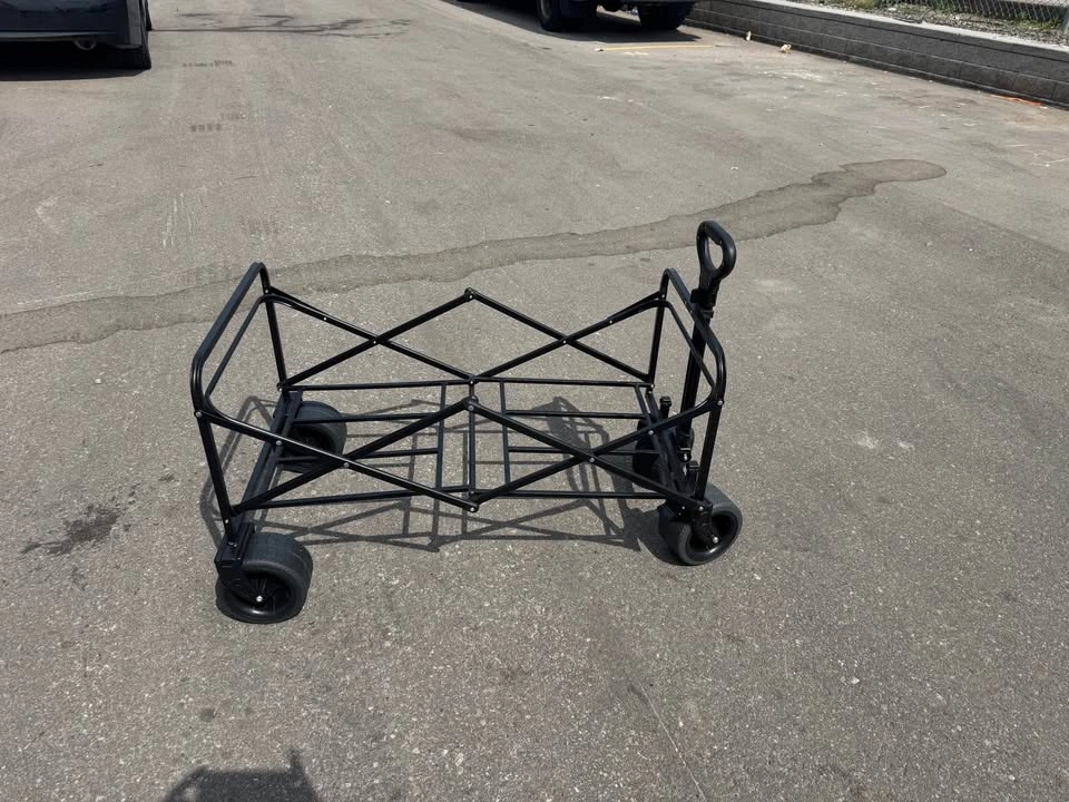 Heavy-Duty Folding Shopping Cart / Utility Wagon, Only Cash - photo 2