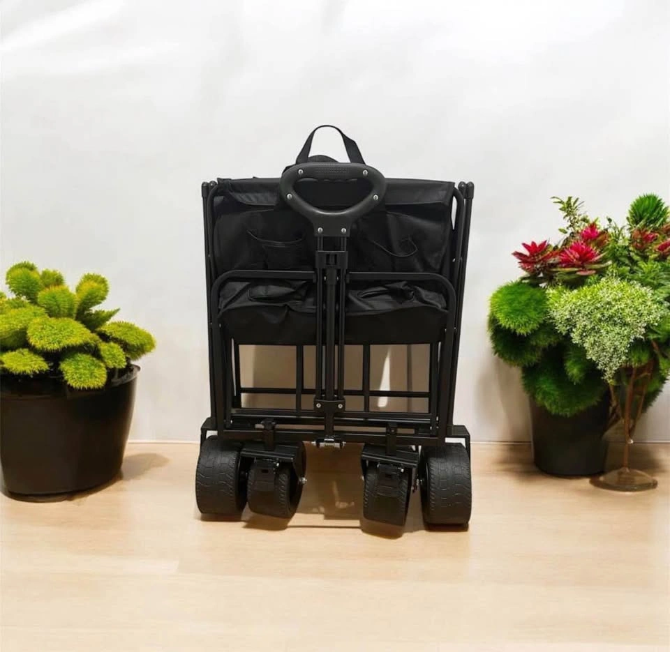 Heavy-Duty Folding Shopping Cart / Utility Wagon, Only Cash - photo 4