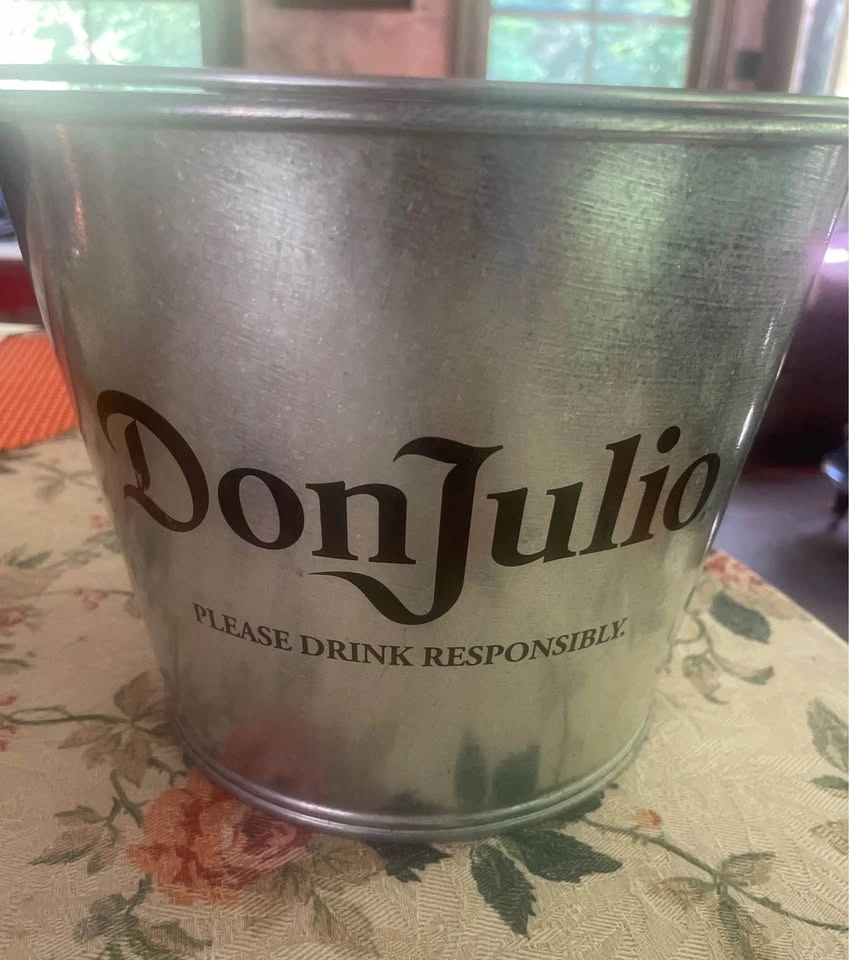 PARTY PROMO GALVANIZED METAL ICE BUCKET WITH WIRE HANDLE - photo 2