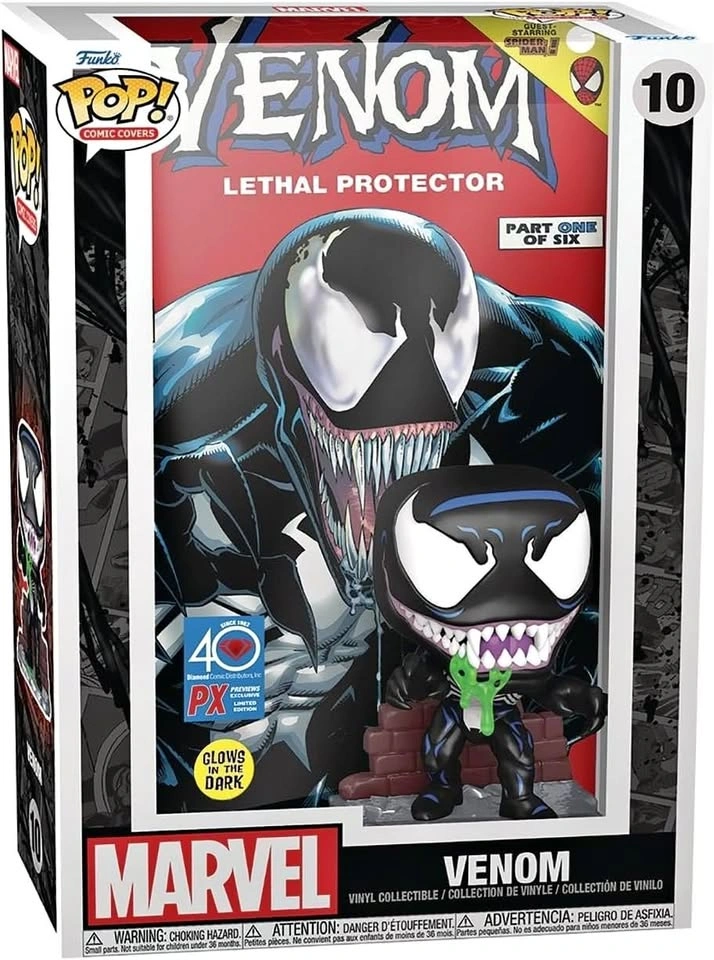 Pop! Comic Cover: Marvel Venom Lethal Protector Glow in The Dark