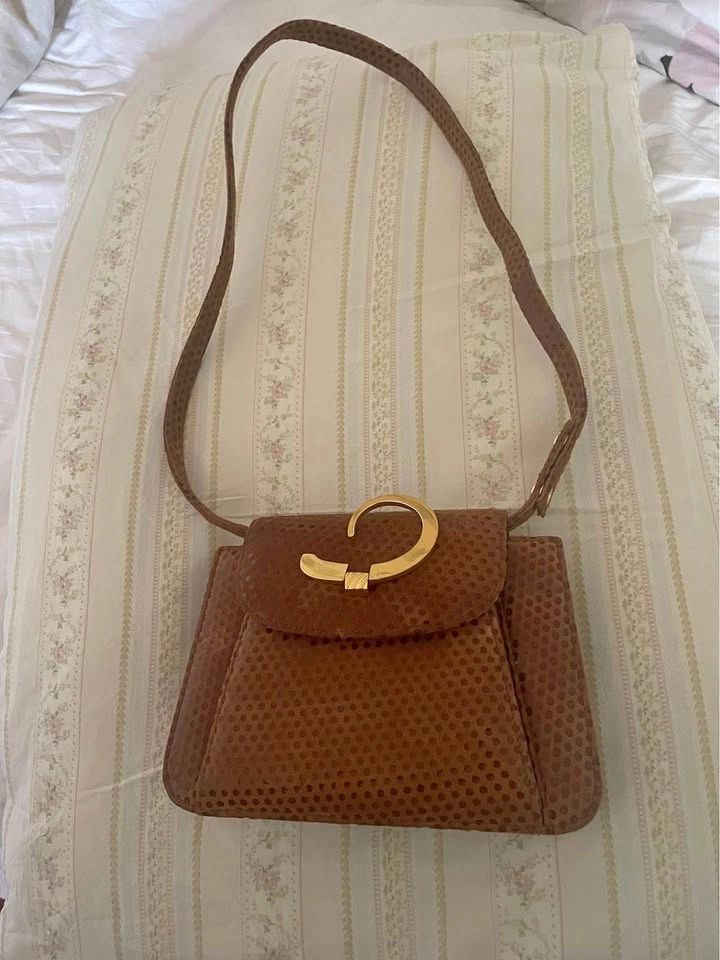 Vintage Ashneil Brown Leather and Suede Purse