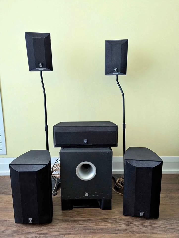 Yamaha 5.1 Home Theater Speakers & Powered Subwoofer Set
