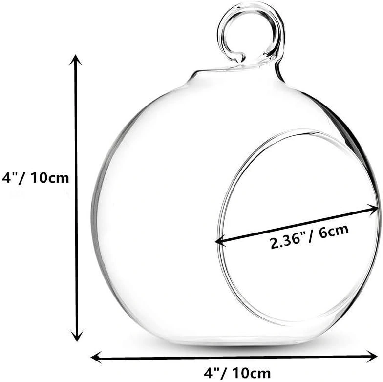 Hanging Glass Terrarium Globe Tea Light Candle Holders - photo 5