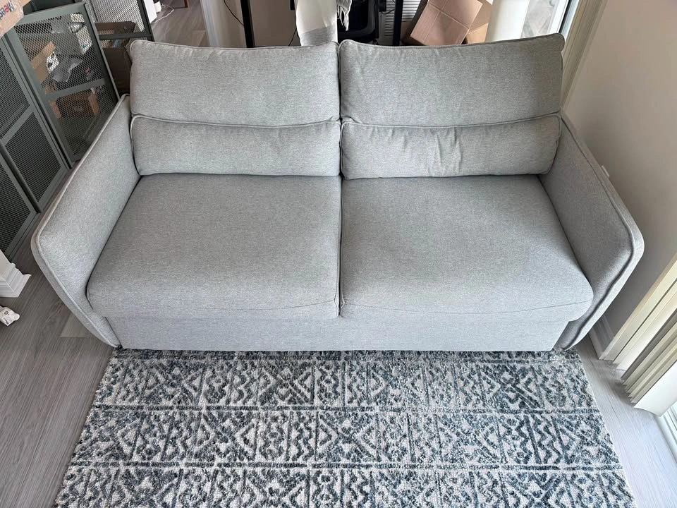 Light Gray Sleeper Sofa Structube Veronique