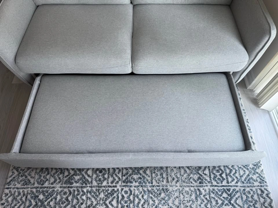 Light Gray Sleeper Sofa Structube Veronique - photo 3