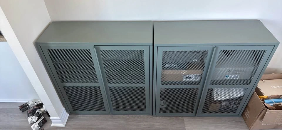 IKEA IVAR Cabinet with Mesh Doors- 2 set