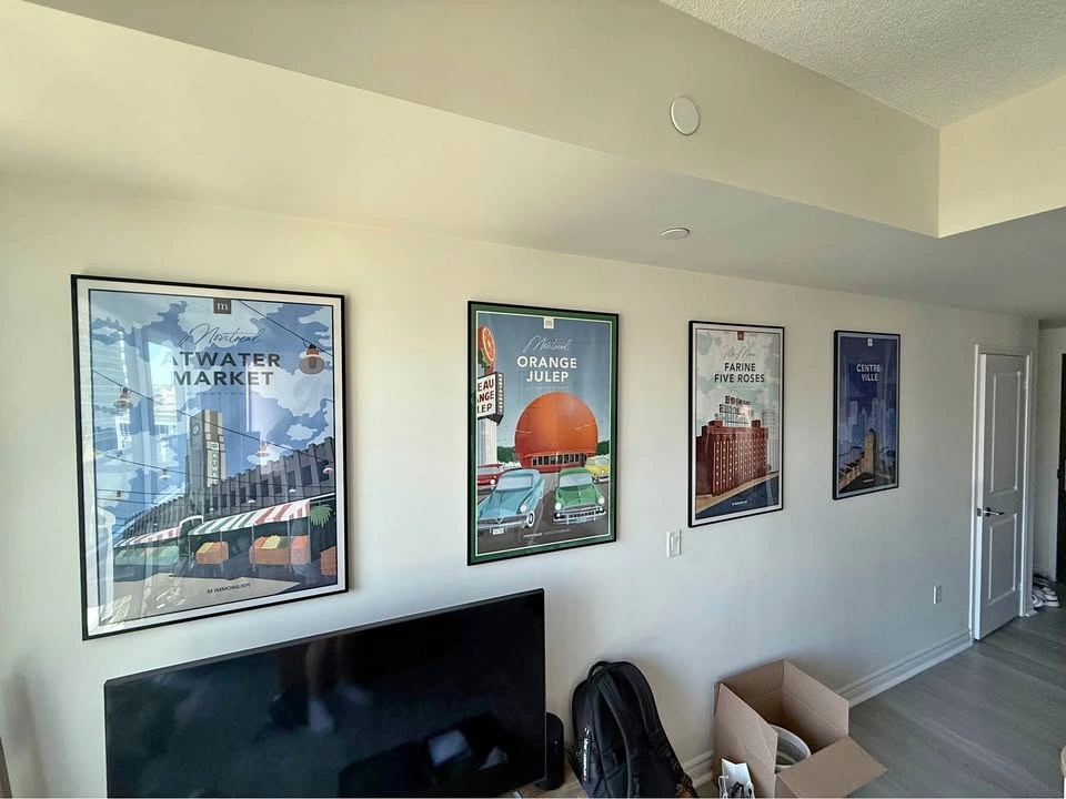 4 x metal Framed Montreal Landmark Art Prints - IKEA