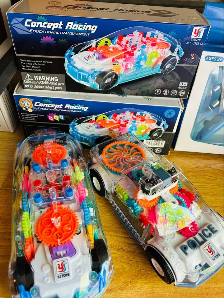 Light Up Transparent Gear Toy Car - photo 2