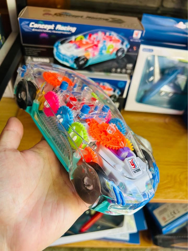 Light Up Transparent Gear Toy Car - photo 4