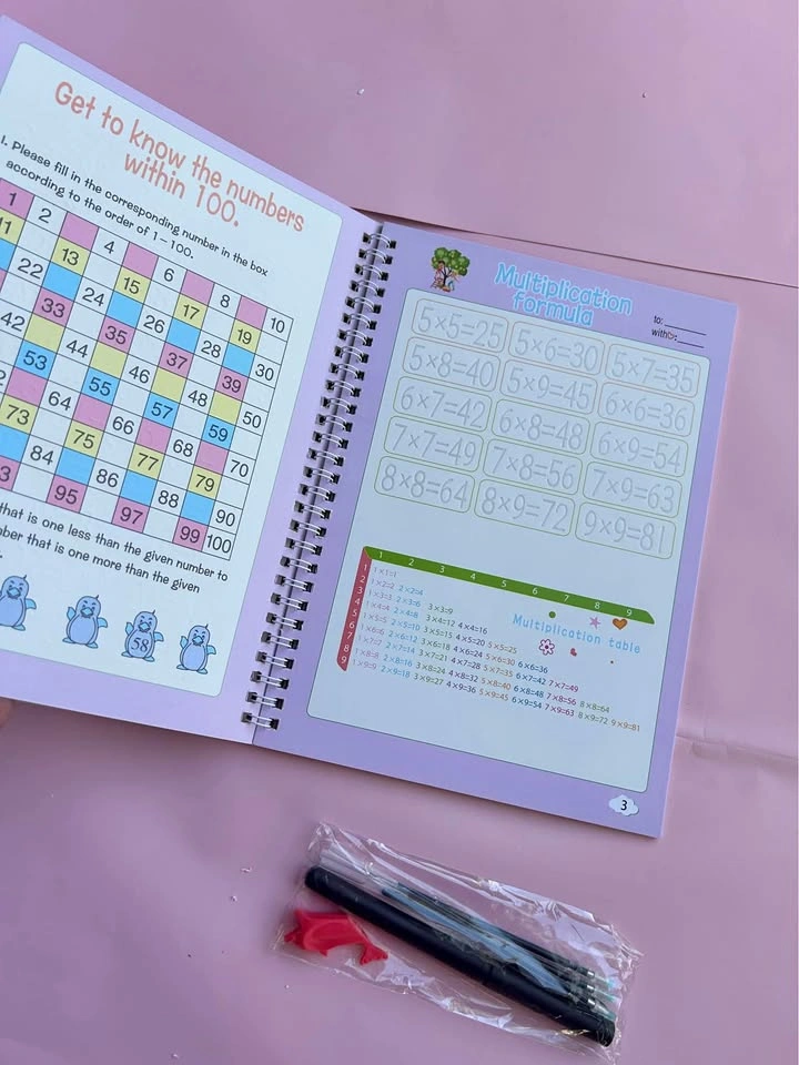 Math Learning Workbook – Multiplication & Division