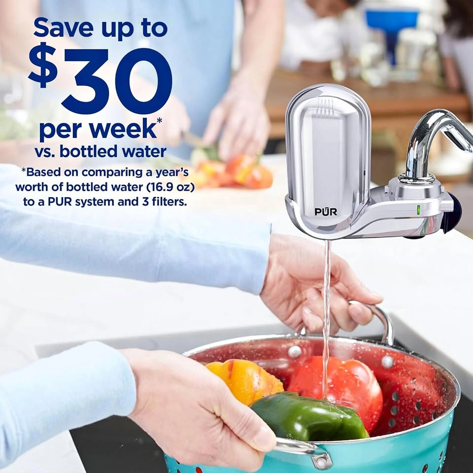 PUR Plus Vertical Faucet Mount Water Filtration System