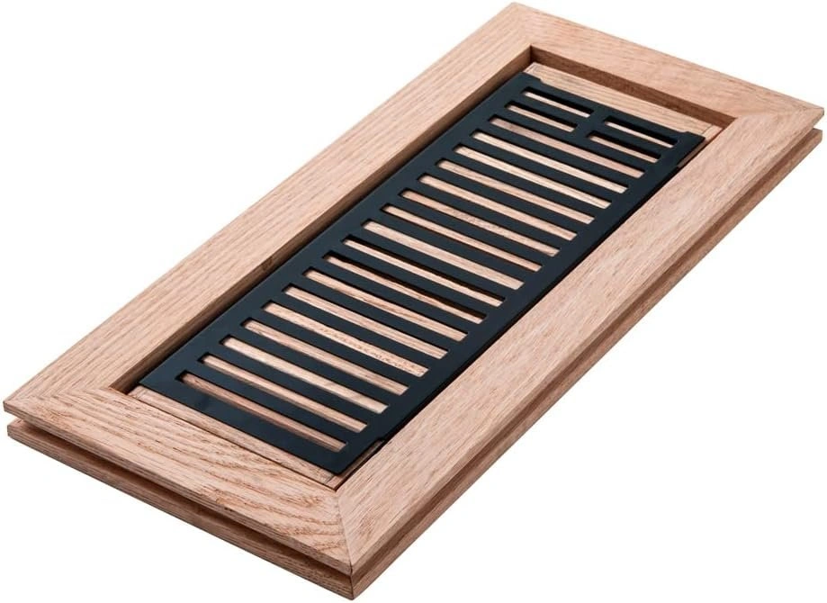 Red Oak Hardwood Flush Mount Floor Register, 4X12 Inch - photo 2