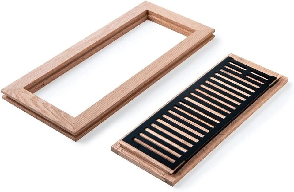 Red Oak Hardwood Flush Mount Floor Register, 4X12 Inch - photo 3