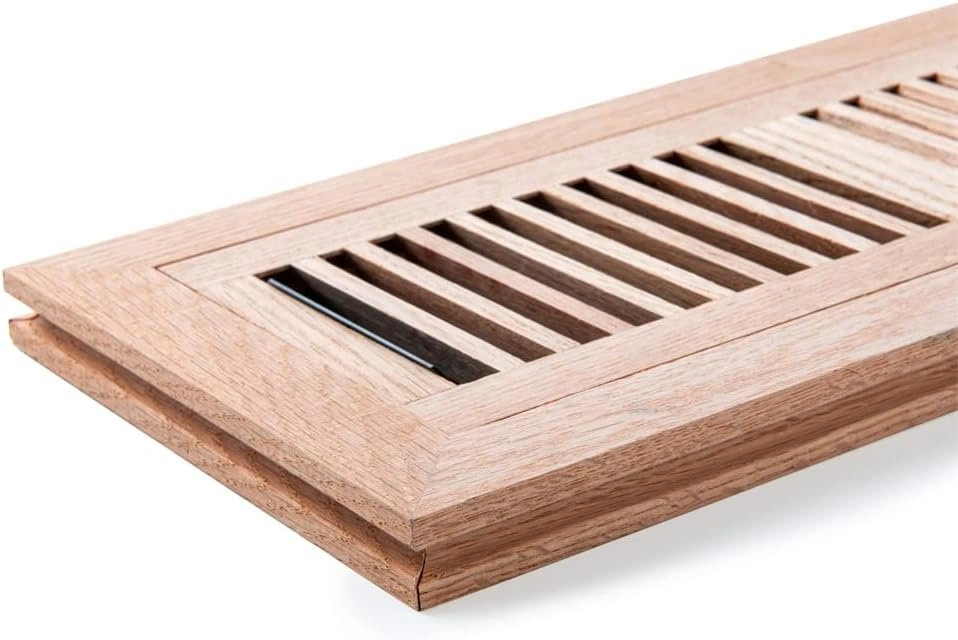 Red Oak Hardwood Flush Mount Floor Register, 4X12 Inch - photo 5