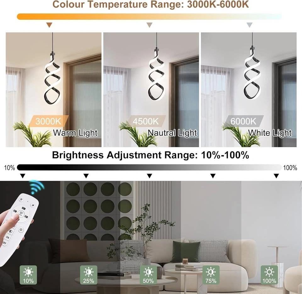 EIDISUNY Modern Led Pendant Light Fixture - photo 4