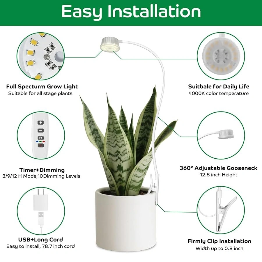 YKeluxon Grow Lights For Indoor Plants Growing - photo 3