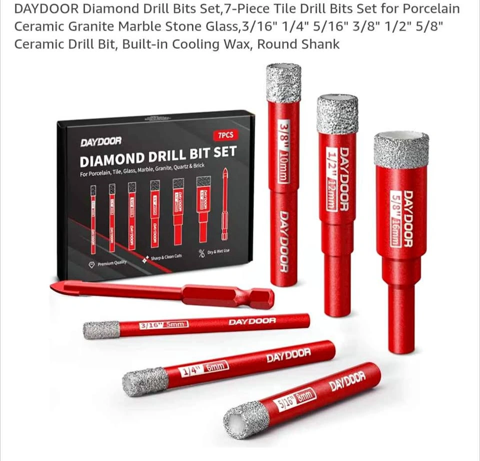 Diamond Drill Bit Set - new