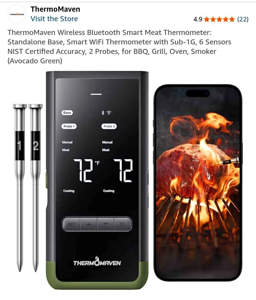 Smart Wireless Barbecue Thermometer - New