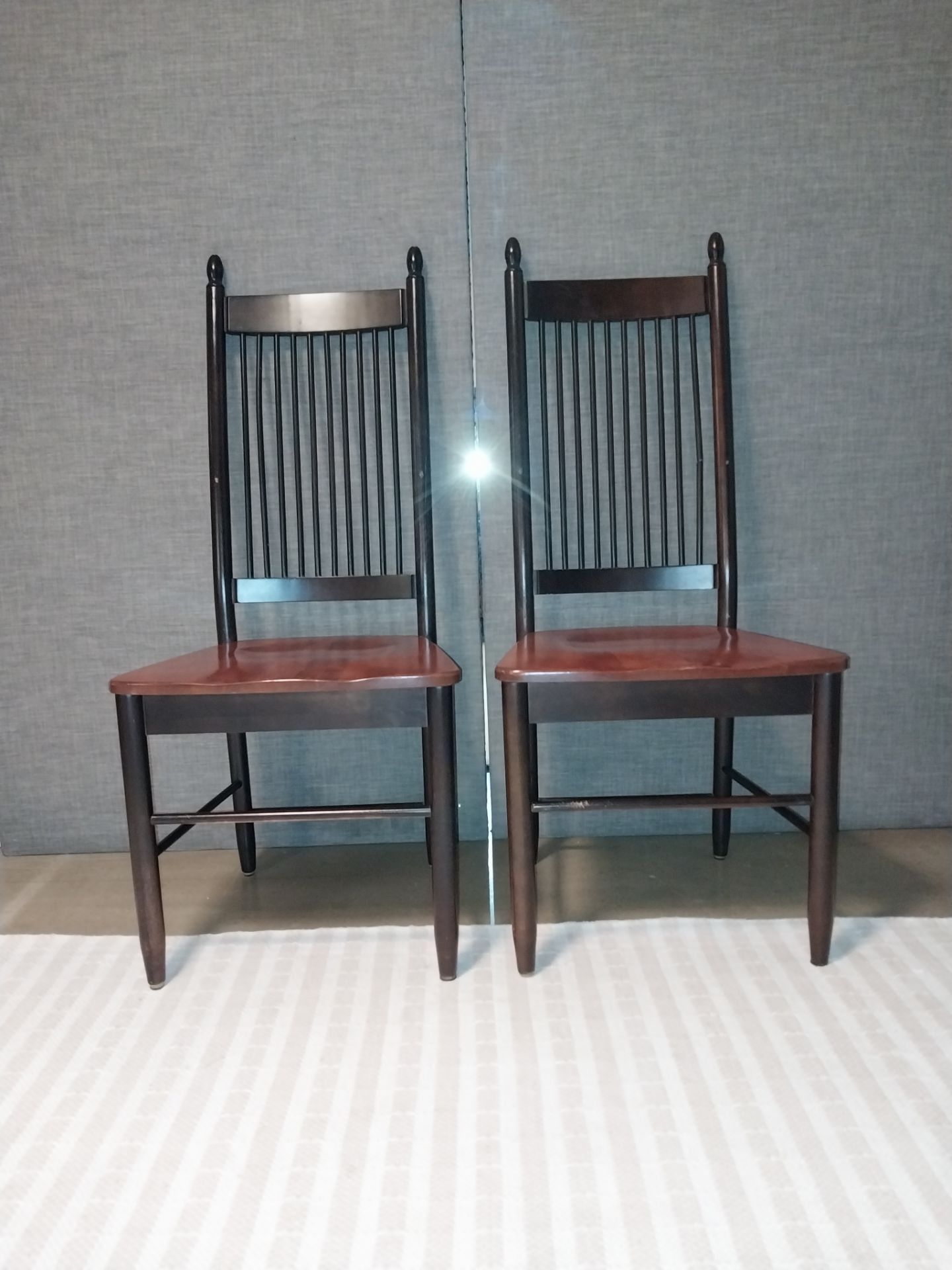 2 Solid Wood Chairs – Classic Sturdy Design