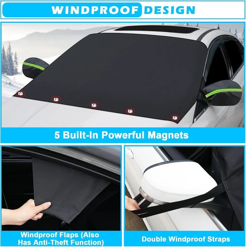 Windshield Cover for Ice and Snow Heavy Duty 600D Oxford Fabric - photo 3