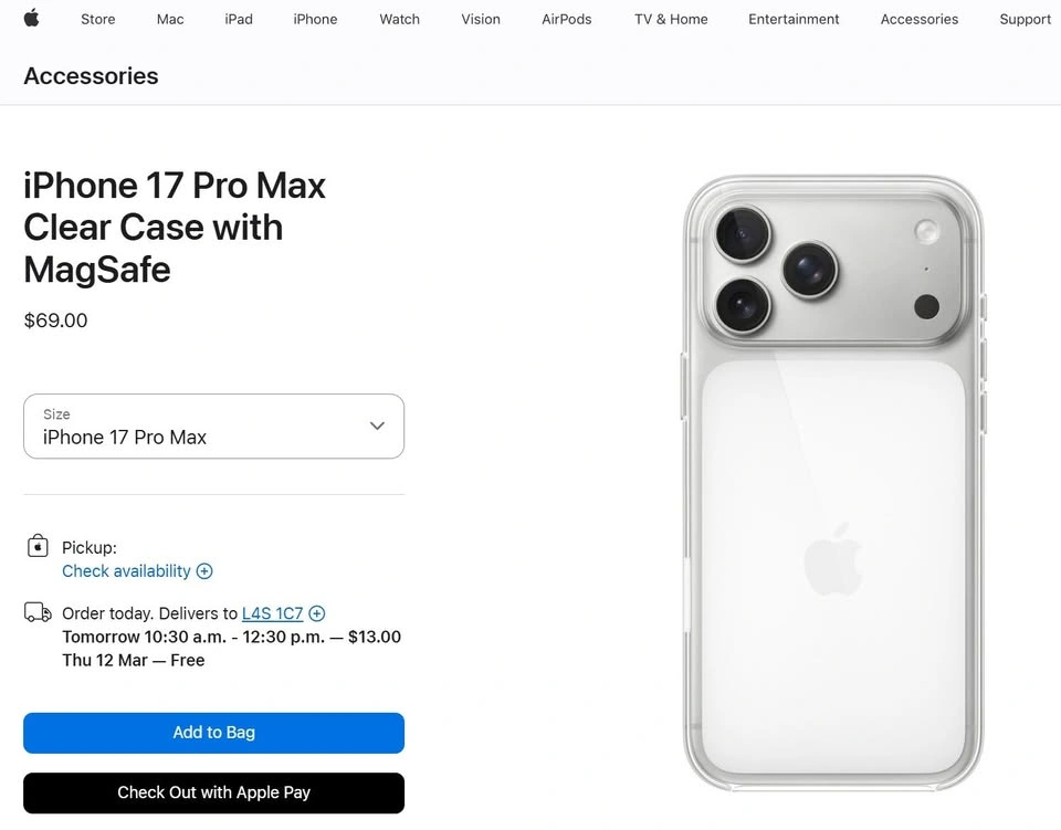 Brand New, Open Box Genuine Apple iPhone 17 Pro Max Clear Case - photo 5