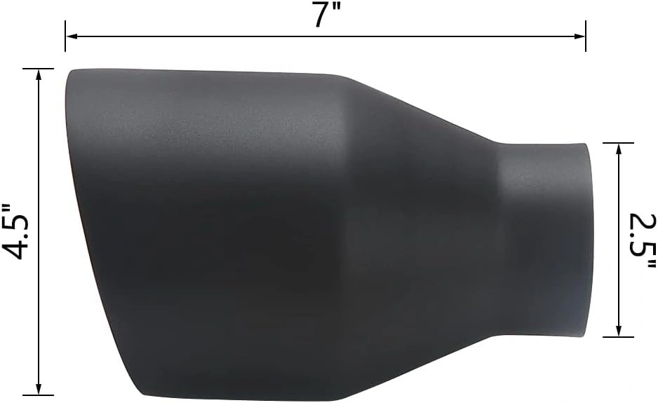 LCGP 2.5" Inlet Universal Diesel Exhaust Tip 4.5" Outlet - photo 3