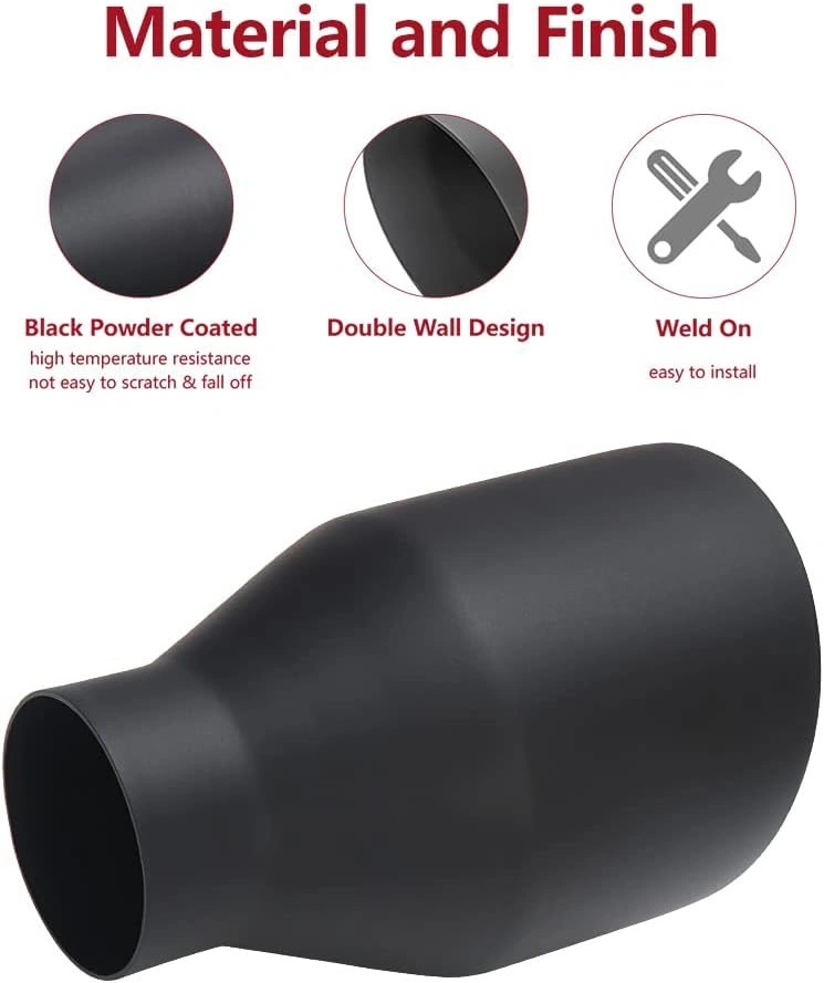 LCGP 2.5" Inlet Universal Diesel Exhaust Tip 4.5" Outlet - photo 4