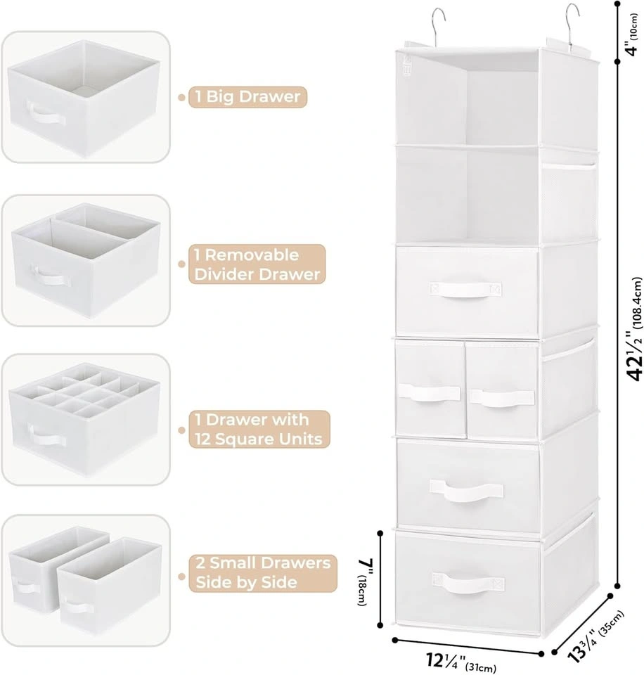 GRANNY SAYS 6-Shelf Hanging Clothes Organizer - photo 4