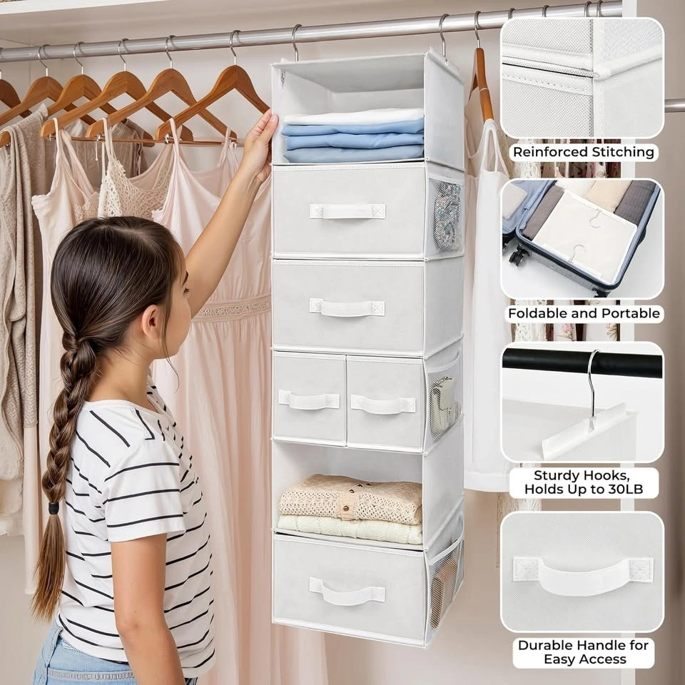GRANNY SAYS 6-Shelf Hanging Clothes Organizer - photo 5