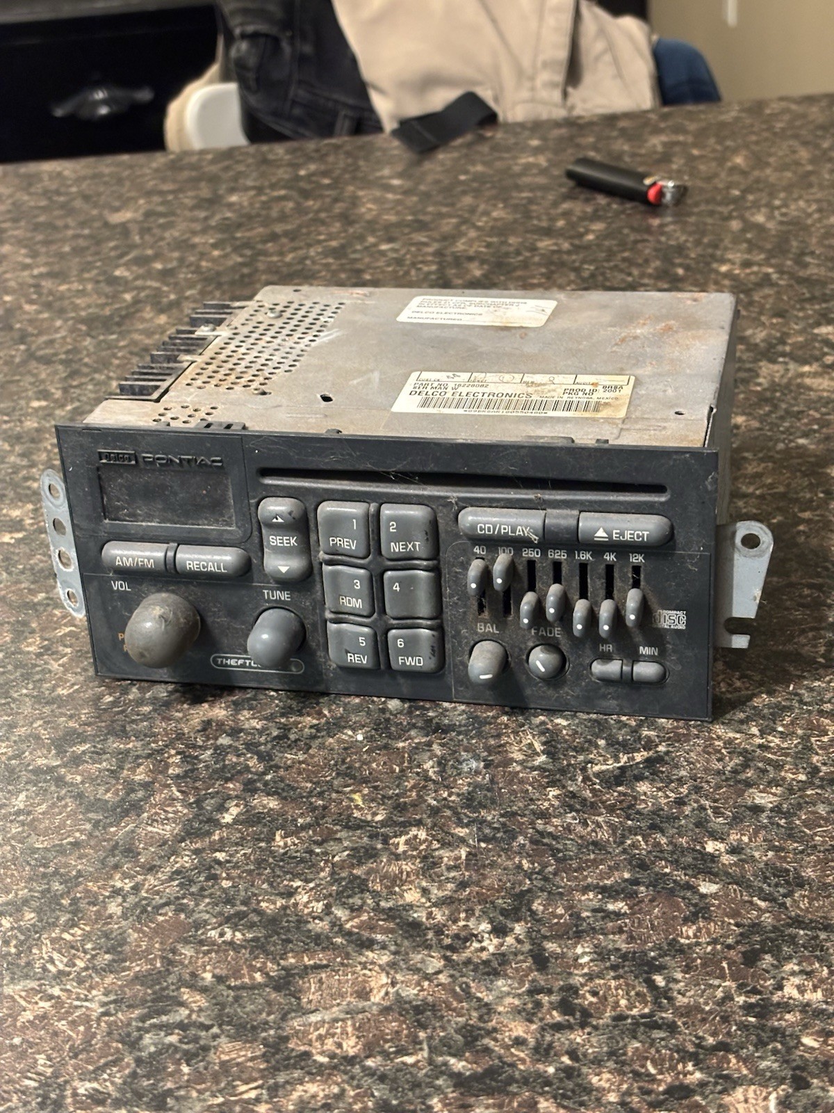 Pontiac Firebird Trans Am Firehawk DELCO CD RADIO 7 BAND EQ