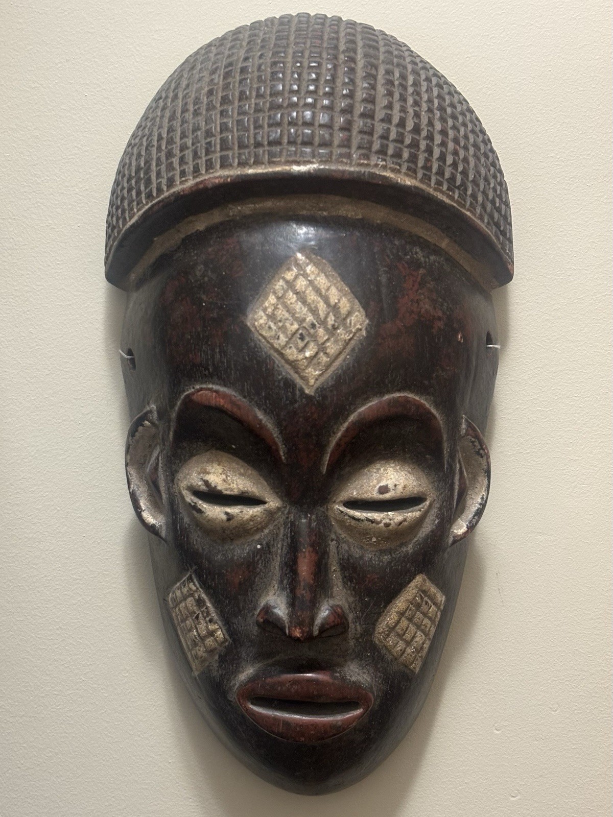 Old African Mwana Pwo Mask - Chokwe, Angola