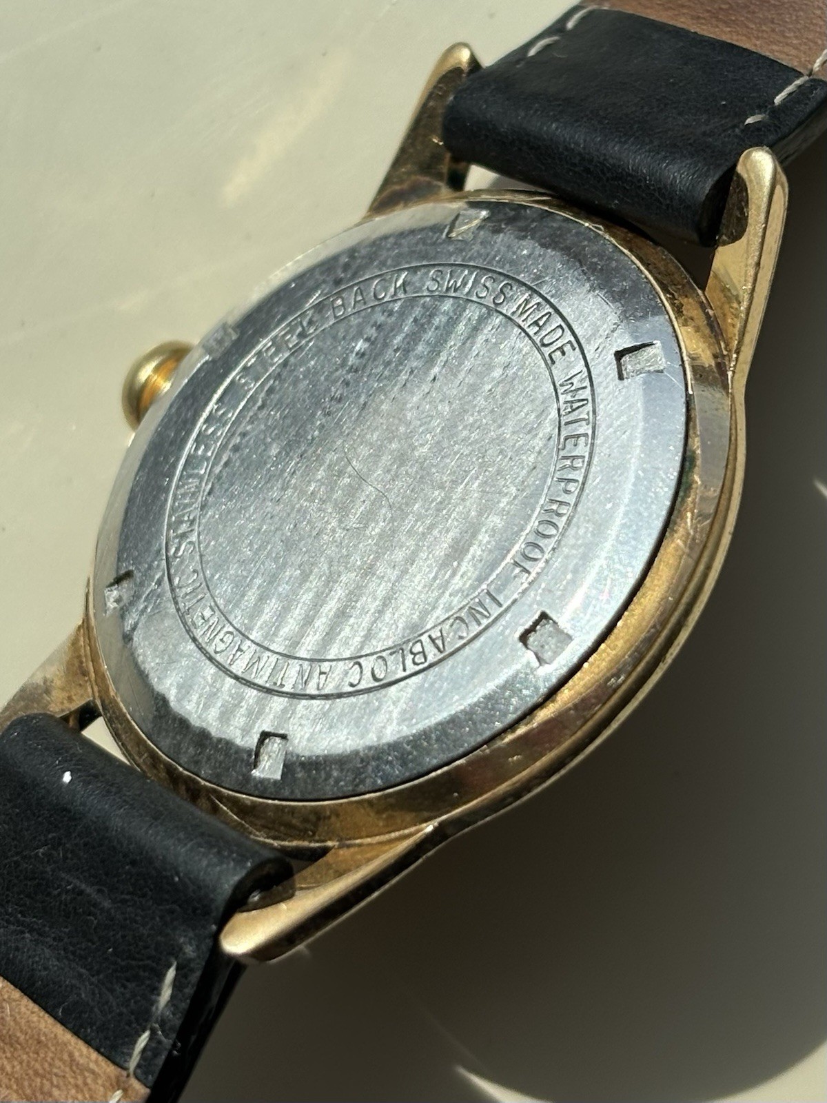 Swiss Vintage Gold Tone 21 Jewels Watch Mount Royal Vintage - photo 2