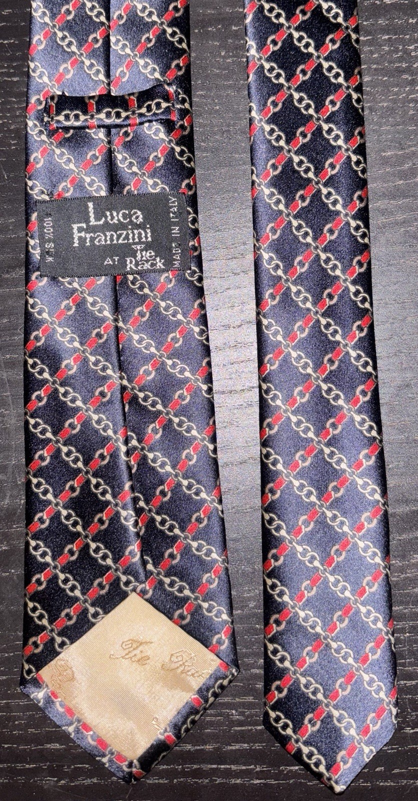 Gucci-link Tie 100% Silk Men's Luca Franzini, Made in Italy - photo 2