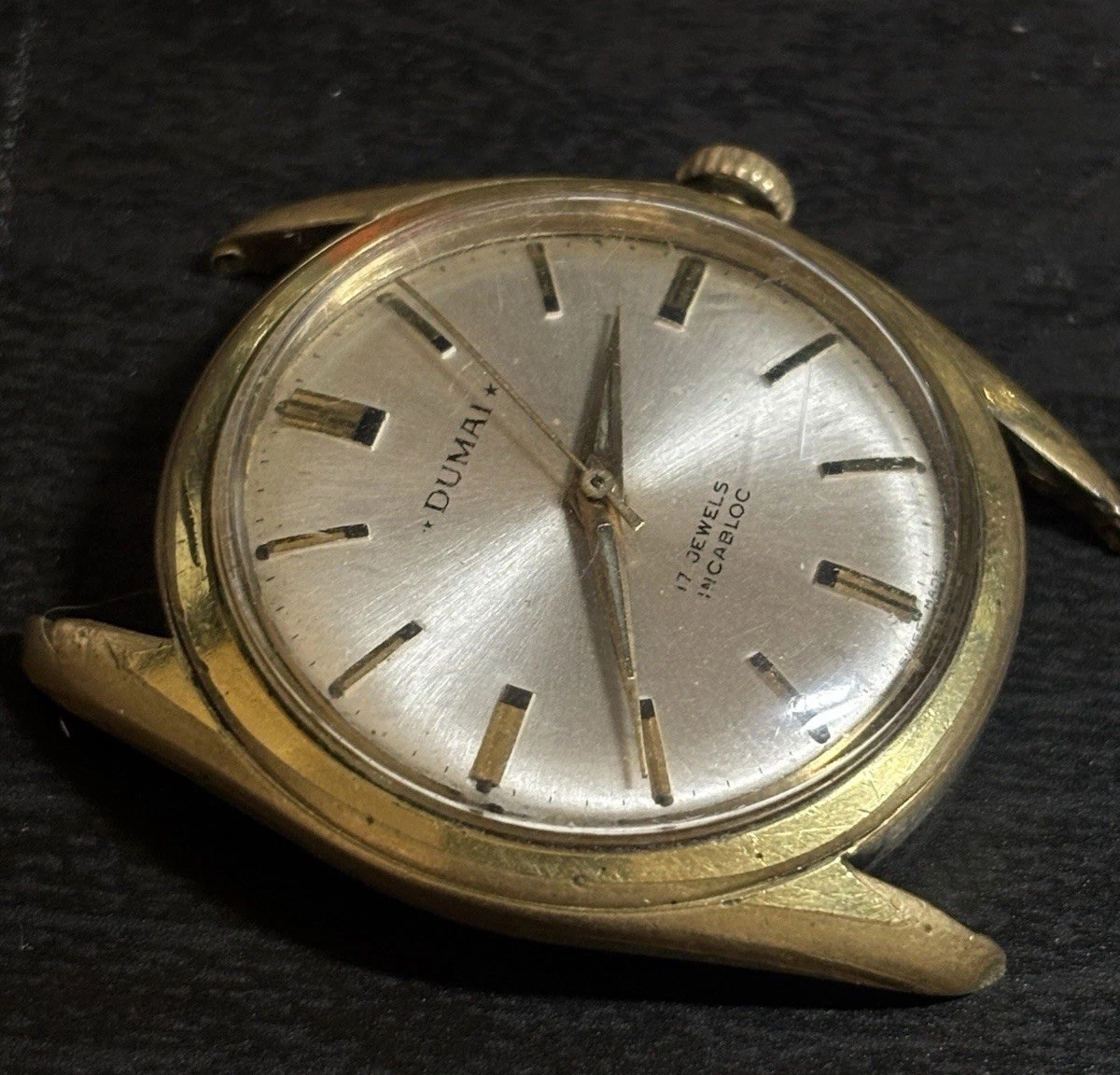 WINDUP Swiss Watch Running Vintage Rare Find French Dumai - photo 3