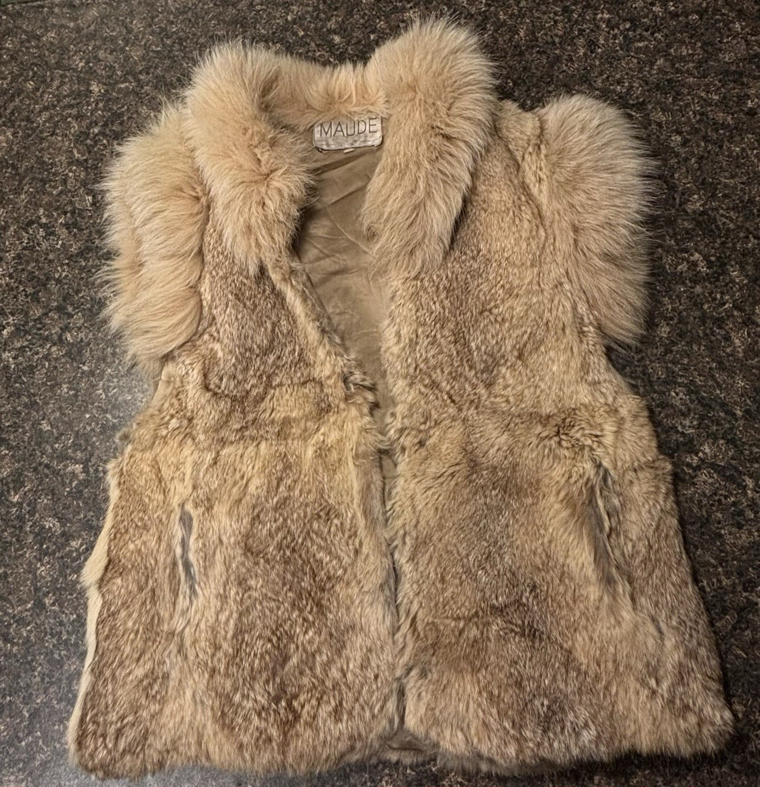 Luxury Vintage Authentic Rabbit Fur Vest