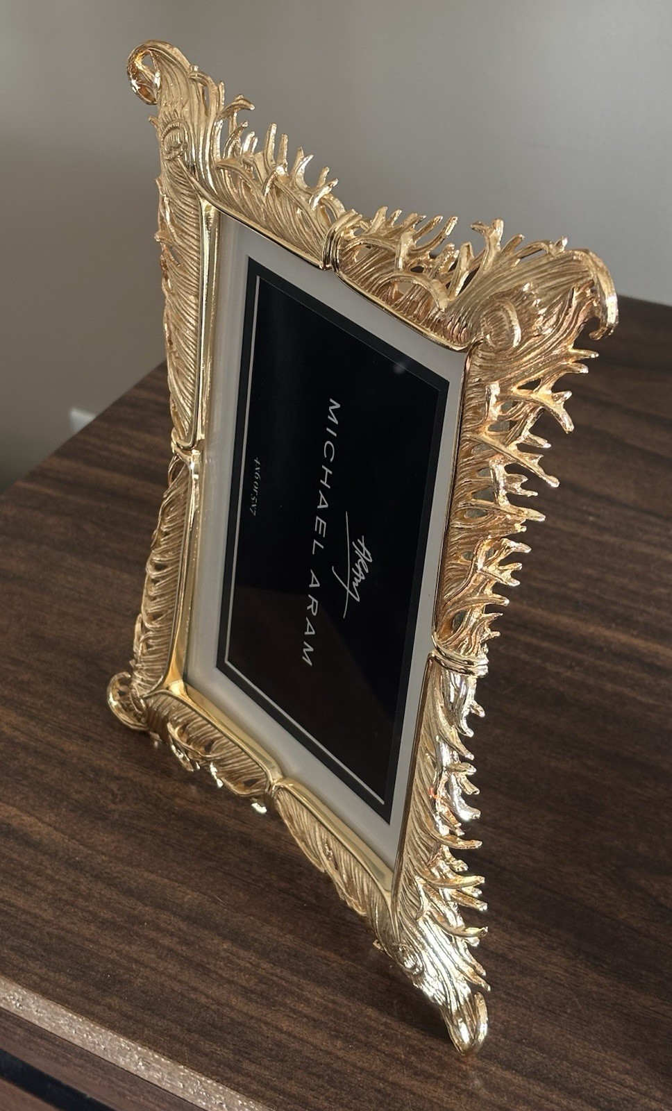 Michael Aram Photo Frame. PLUME GOLD 8x10 MINT - photo 4