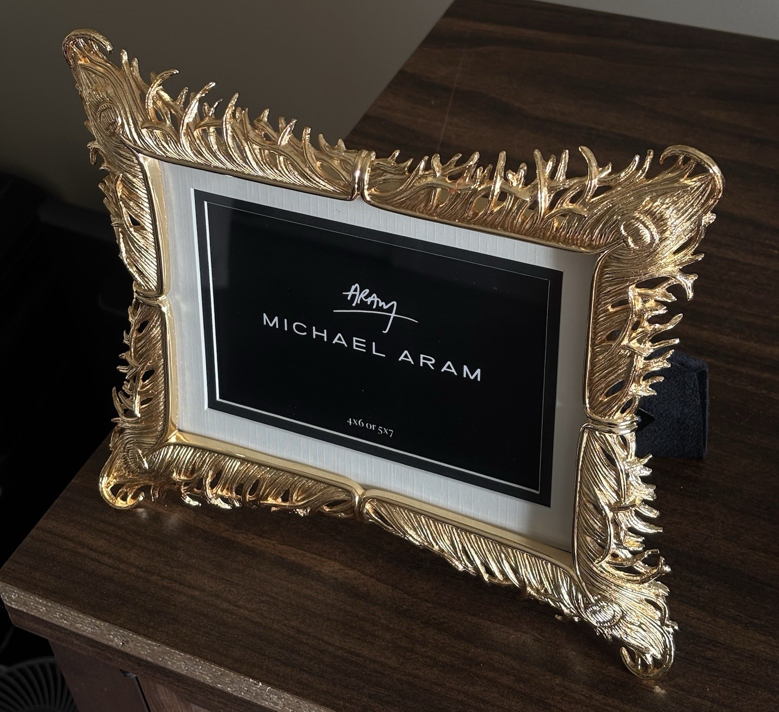 Michael Aram Photo Frame. PLUME GOLD 8x10 MINT - photo 5