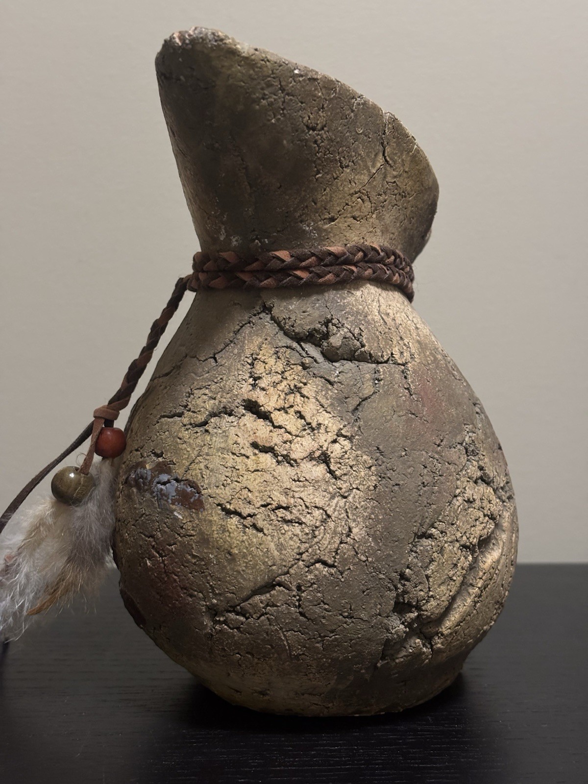 ANTIQUE NATIVE AMERICAN HAND MADE POTTERY VASE VERY RARE MUSEUM - photo 3