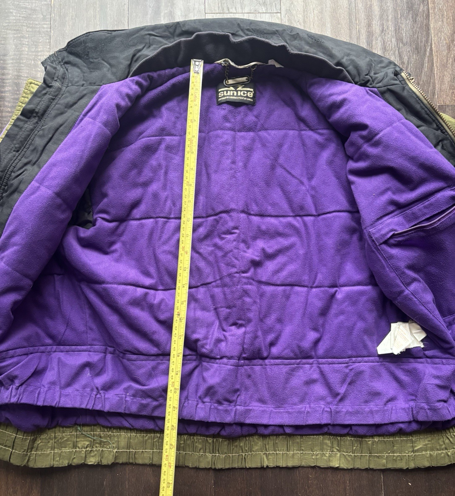 90s SunIce Color Block Nylon Ski Windbreaker Green Purple M - photo 5