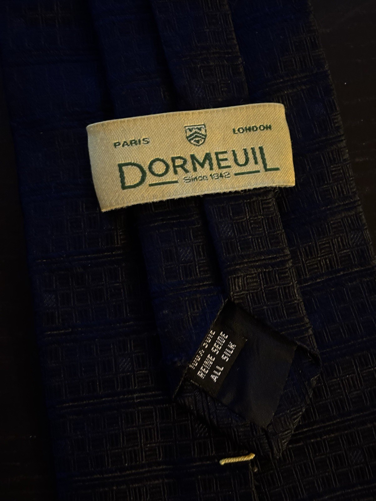 Dormeuil Paris London Men’s Silk Tie 100% Silk Made in Italy - photo 2
