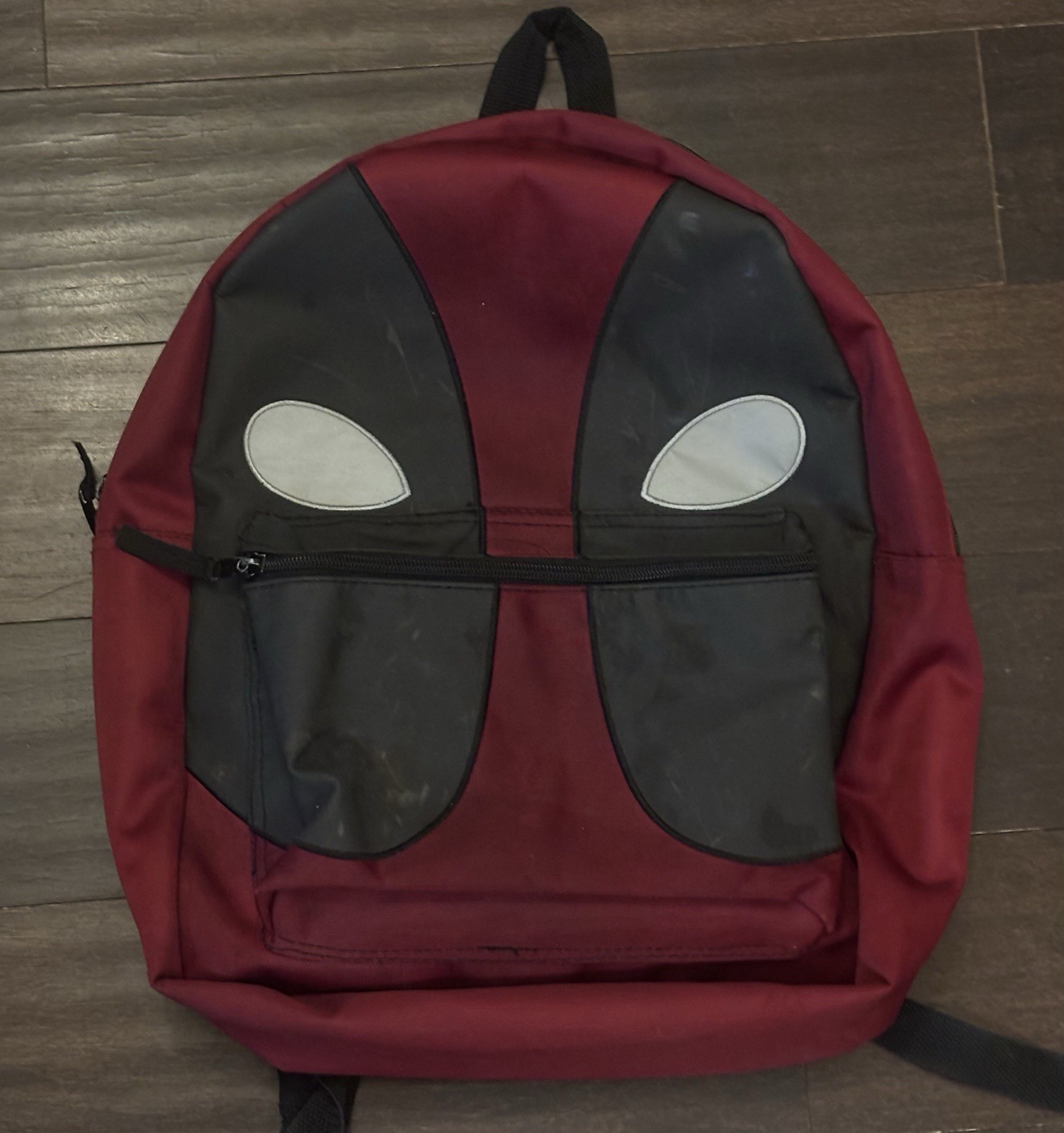 Deadpool Marvel Backpack Multi Zipper Reversible Double Sided Ba - photo 2