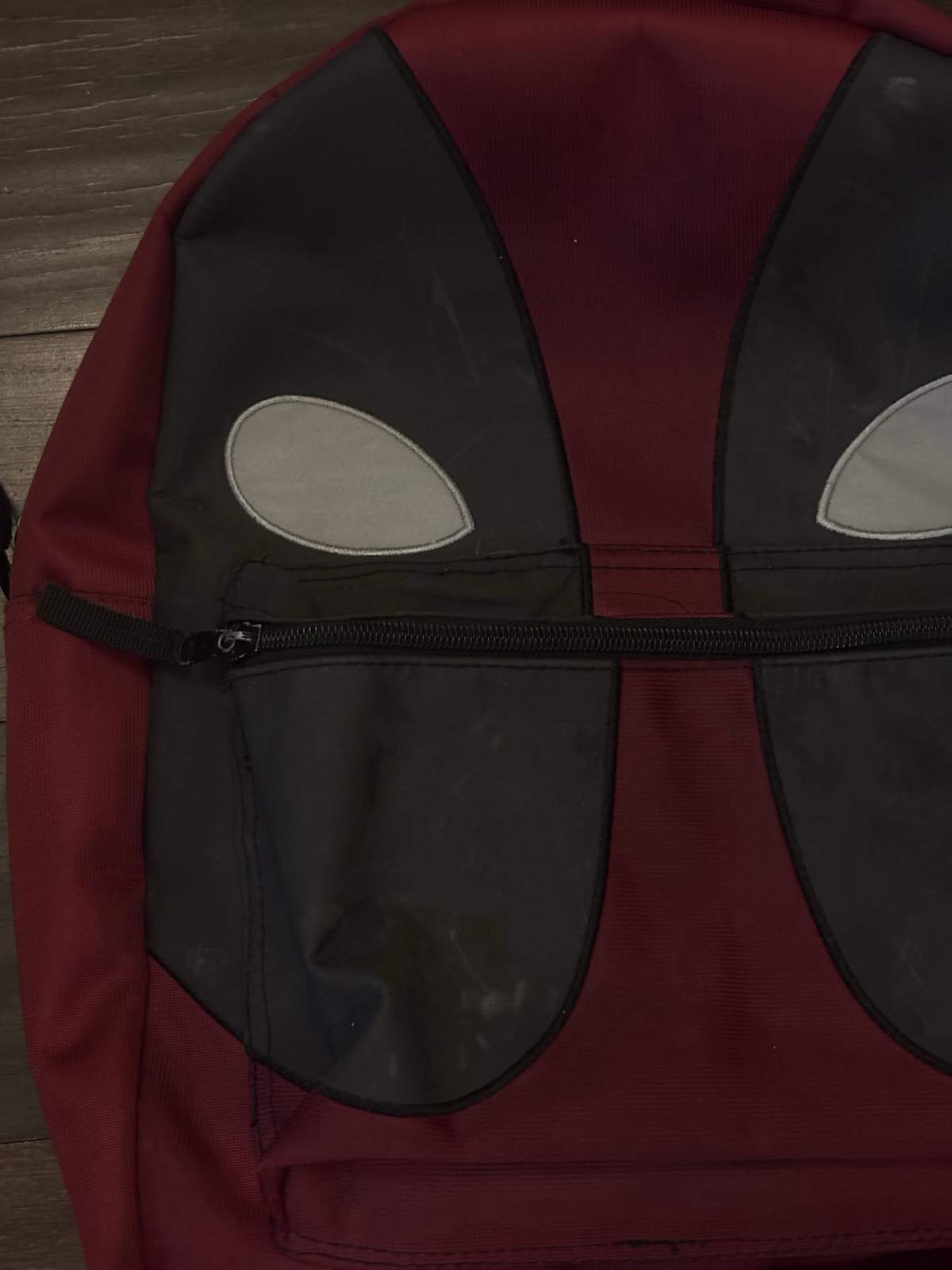 Deadpool Marvel Backpack Multi Zipper Reversible Double Sided Ba - photo 5