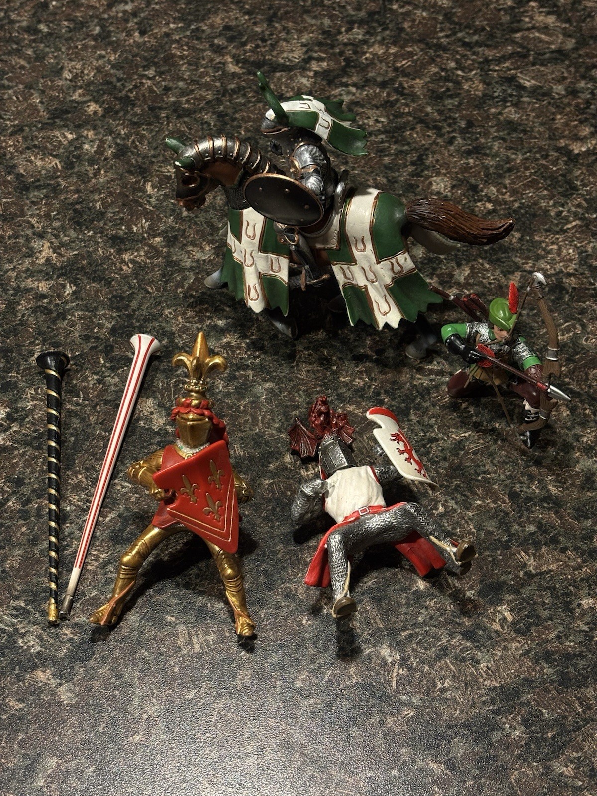 Schleich Knights Horse + Robin Hood Papo Job Lot