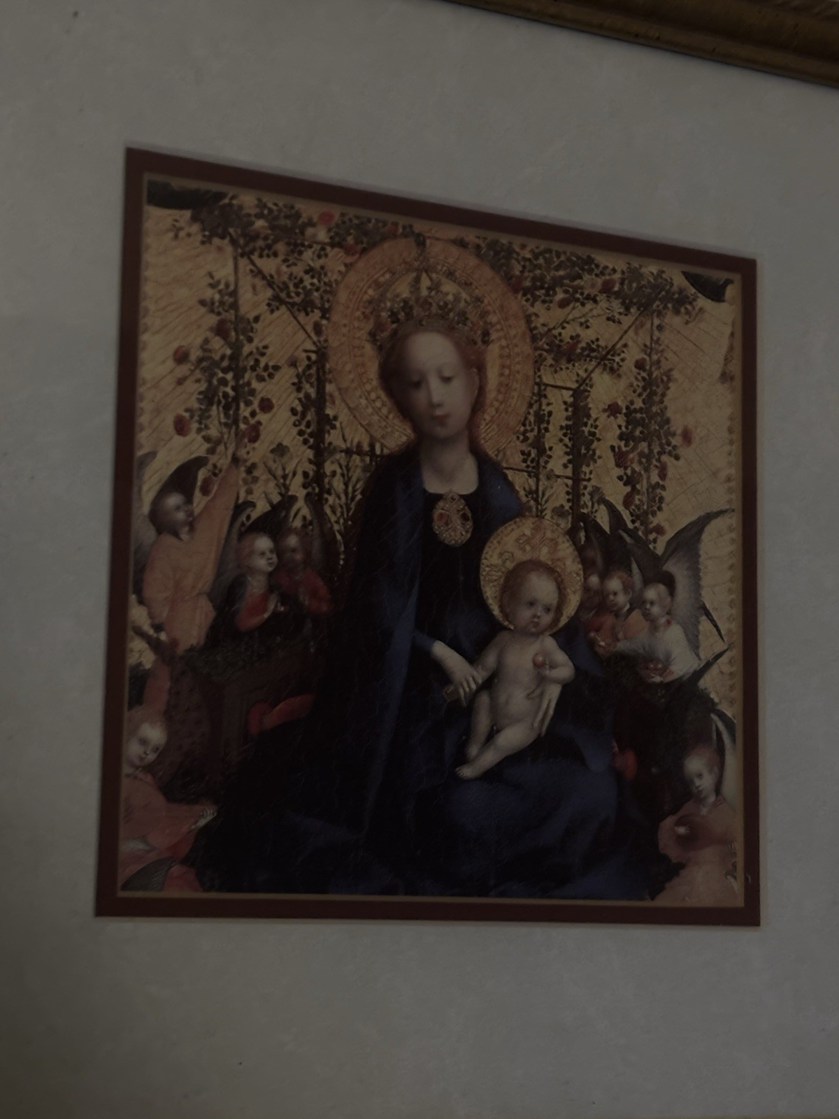 Madonna of the Rose Garden Lochner German Art Gold Gilt Frame - photo 2