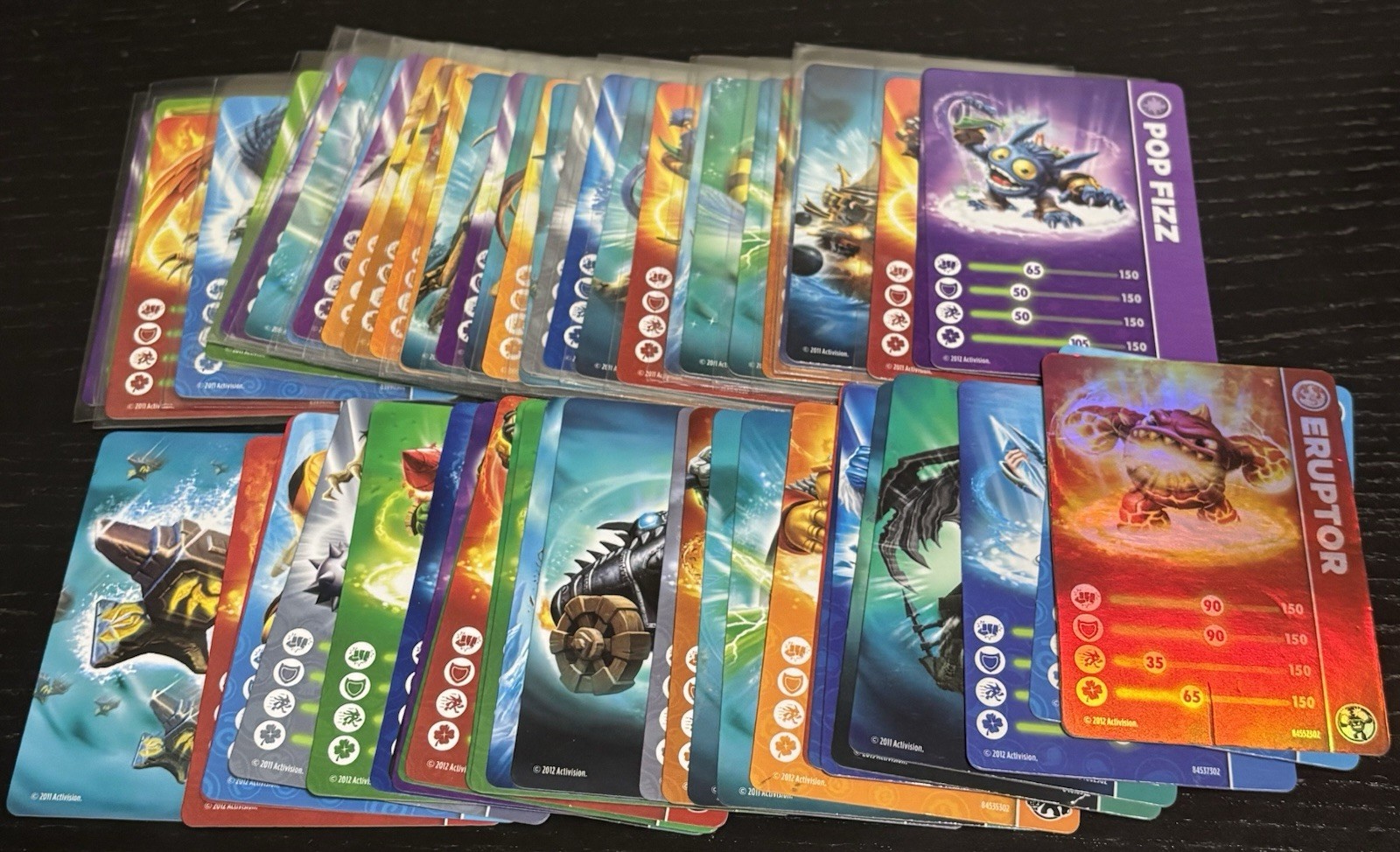 Skylanders trading stat cards x60