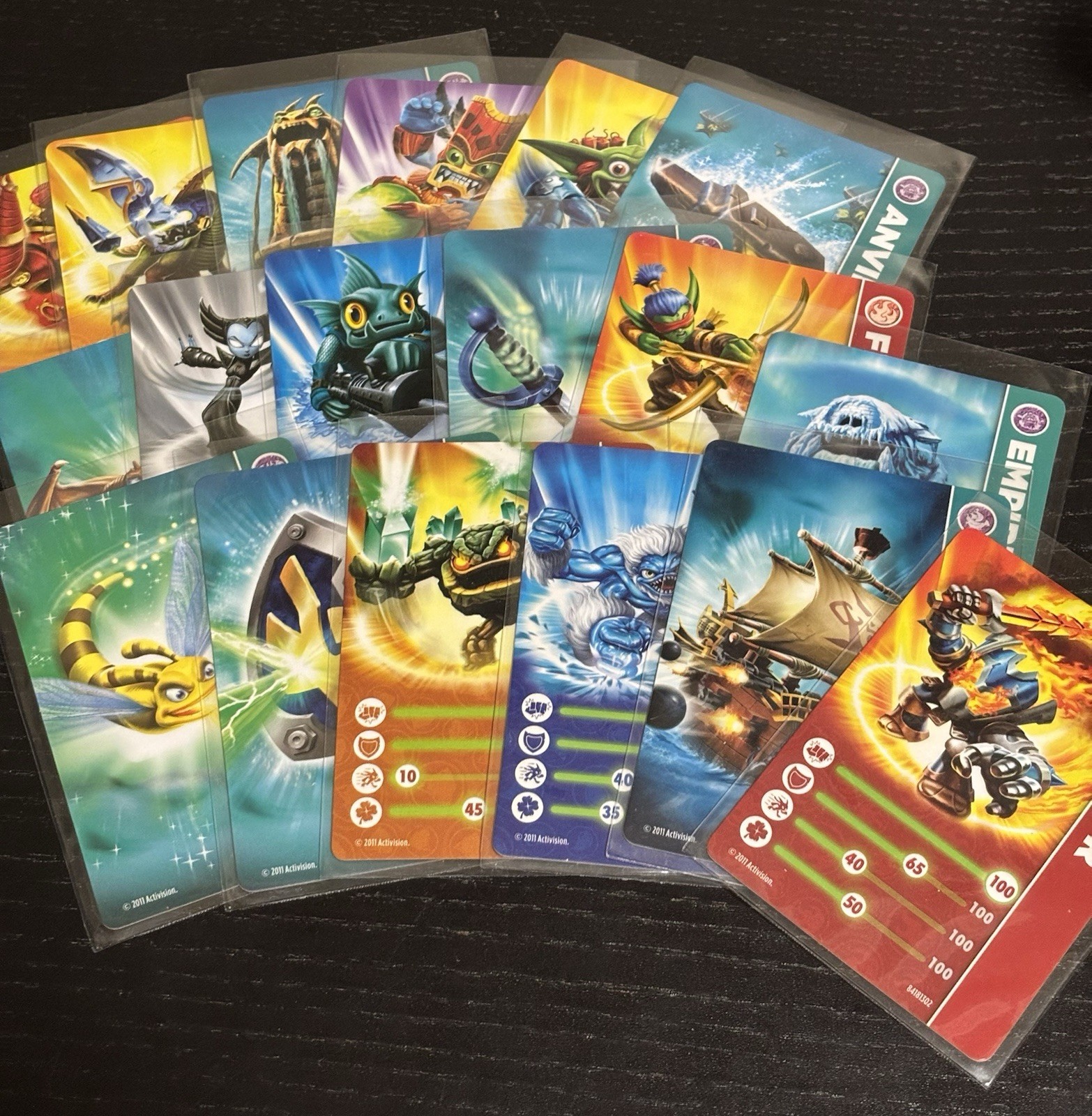 Skylanders trading stat cards x60 - photo 4