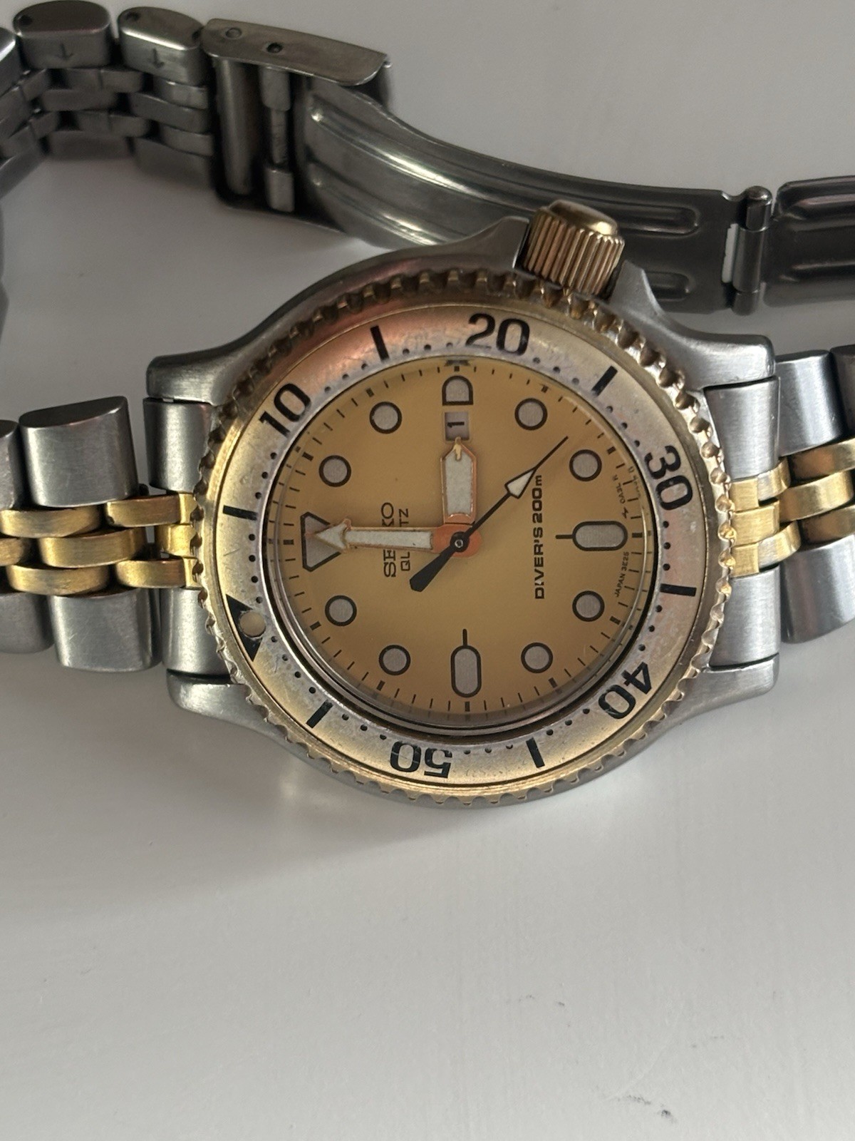 SEIKO WATCH 200m Diver QUARTZ 3E25-0A50 PARTS Complete