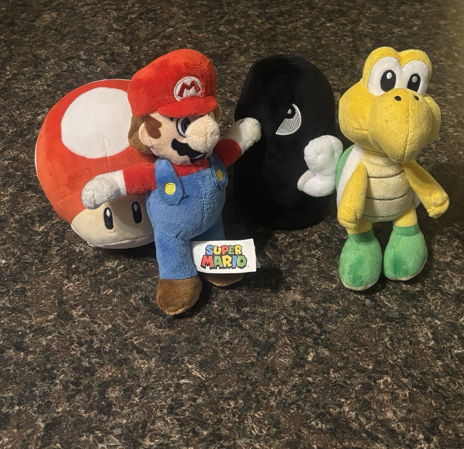 Nintendo Super Mario Bros Plush BULLET MUSHROOM & KOOPA Lot 4