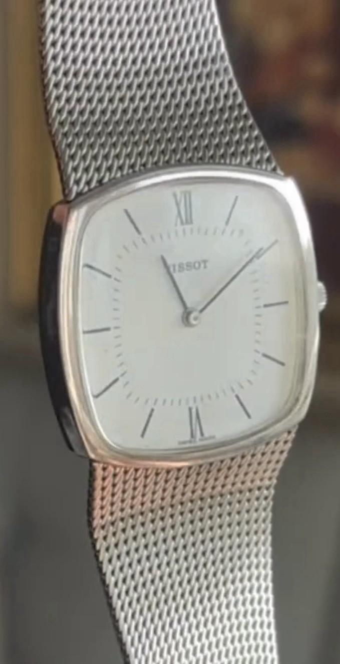 Swiss TISSOT Watch Windup RARE Integrated Mesh Bracelet - photo 3